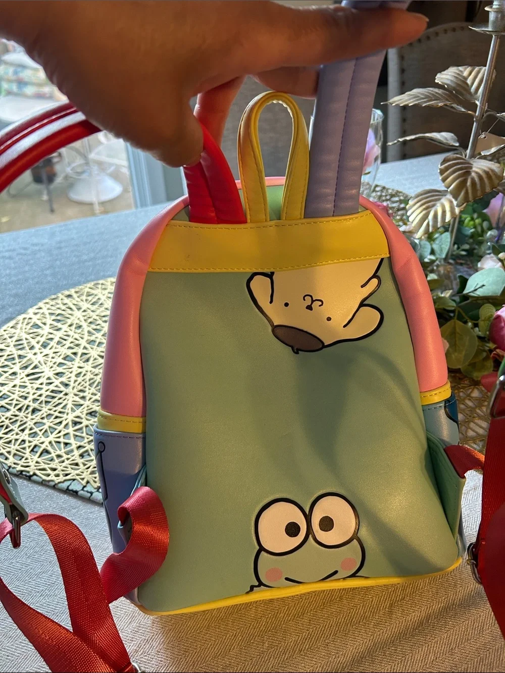 Sanrio Mini Backpack with Hello Kitty & My Melody - Red Pink Blue Yellow